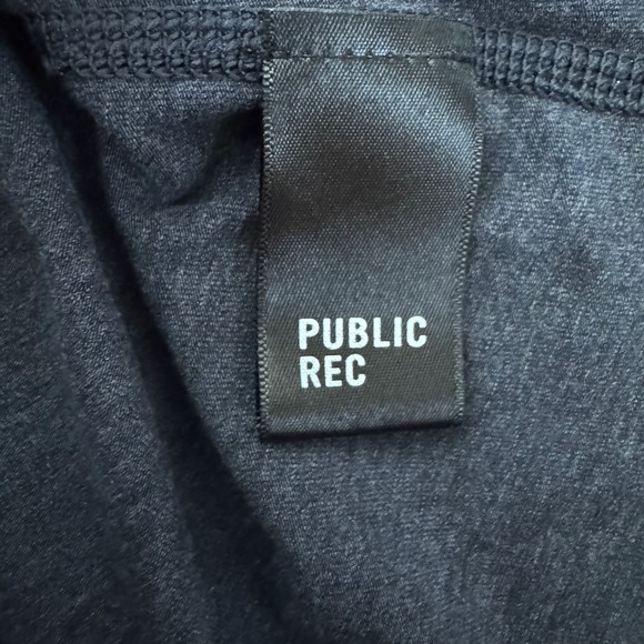 Public Rec Crew Neck Heathered Gray T-Shirt Mens Size L Short Sleeve - Picture 5 of 7